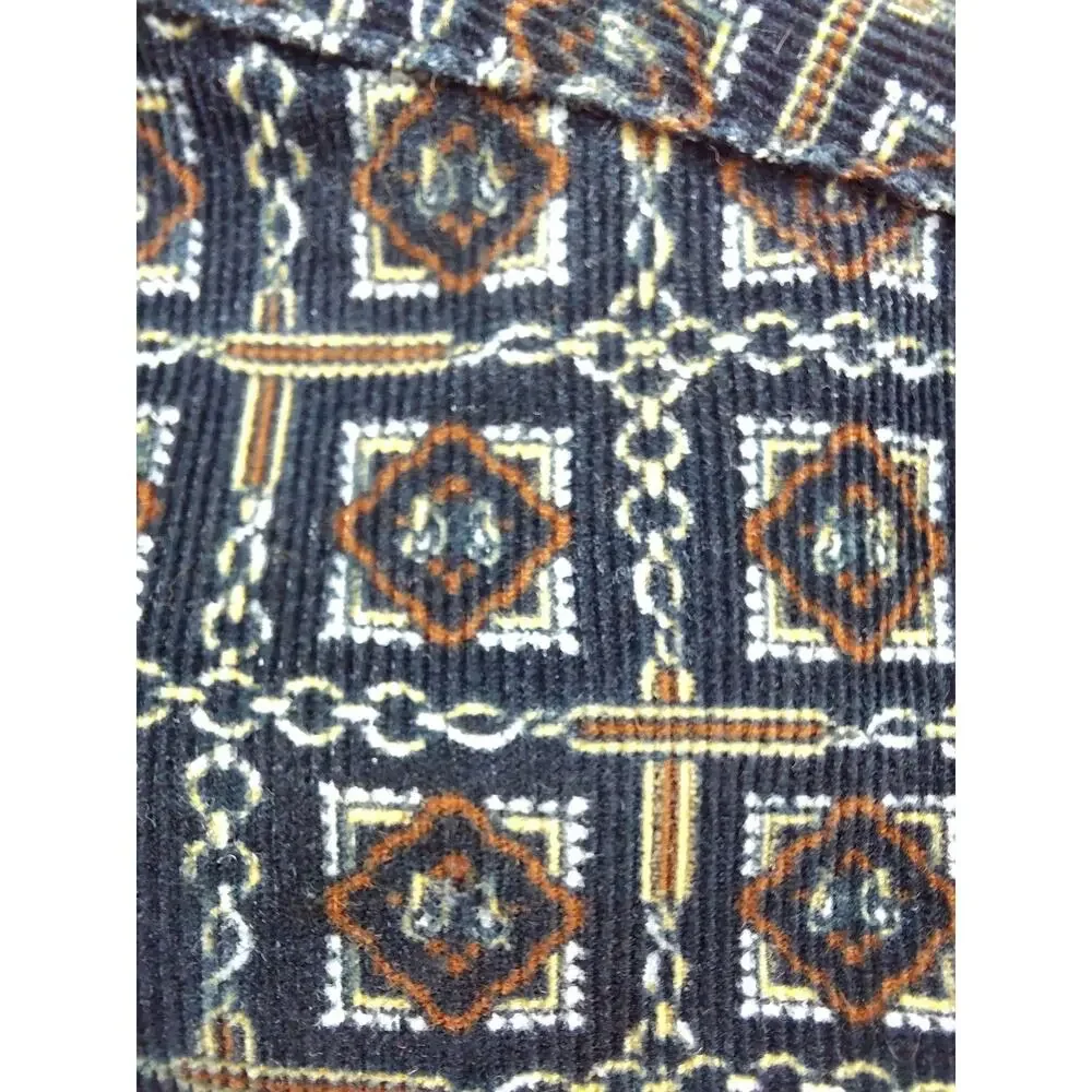 Banana Republic Organic Cotton Corduroy Button Down Shirt Men L Geometric Fall